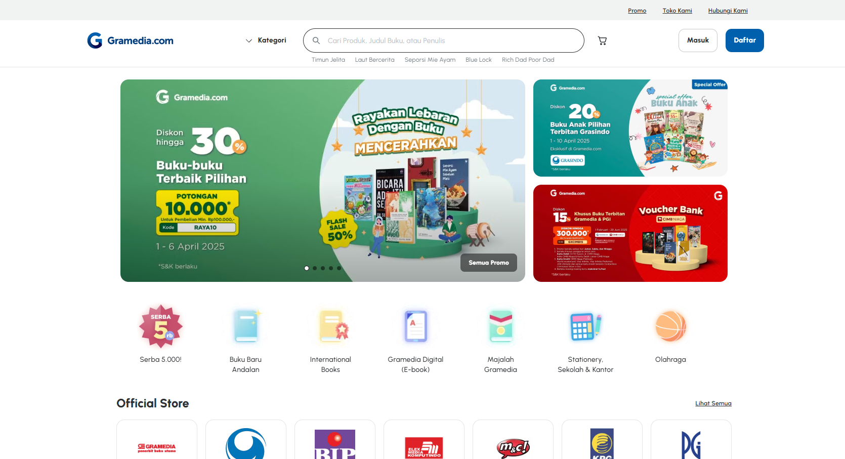 gramedia website