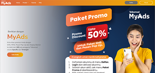 MyAds website